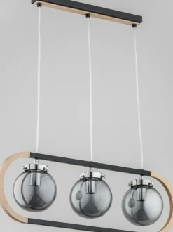 Clearance Pomysłowa lampa wisząca w kolorze drewna i czerni AL 62146 | Kaja Żyrandole Nowoczesne