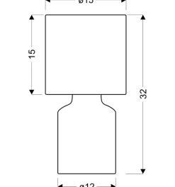 Sklep Kaja Ponadczasowa, abażurowa lampka nocna 41-79886 INER | Kaja Oświetlenie