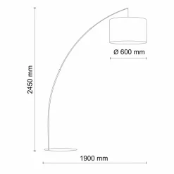 Sklep Kaja Ponadczasowa, abażurowa lampa podłogowa TK 5485 z serii MOBY | Kaja