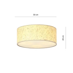 Sklep Kaja Ponadczasowa, beżowa lampa sufitowa plafon 1150/3 ASTON | Kaja