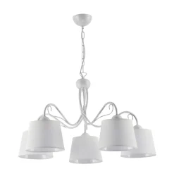 Sklep Kaja Ponadczasowa, biała lampa wisząca JUP 1346 KAMELIA | Kaja Oświetlenie