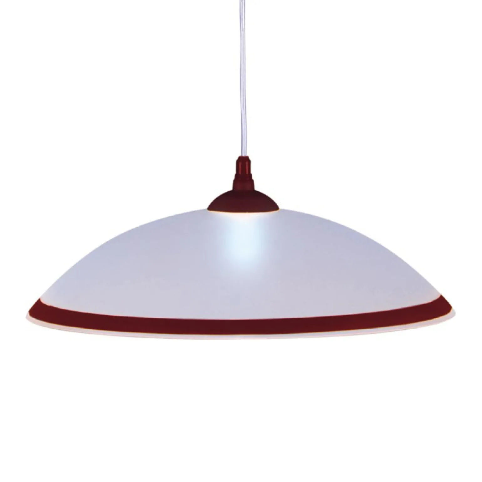 Sklep Kaja Ponadczasowa biało-brązowa lampa wisząca K-3511 UFO | Kaja Oświetlenie