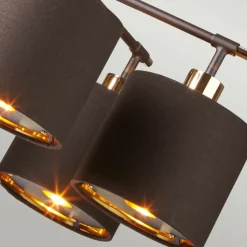 Shop Ponadczasowa, brązowa lampa wisząca BALANCE5-BRPB z serii BALANCE Żyrandole Nowoczesne