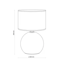 Sklep Kaja Ponadczasowa, czarna lampka z abażurem TK 5080 z serii PALLA | Kaja