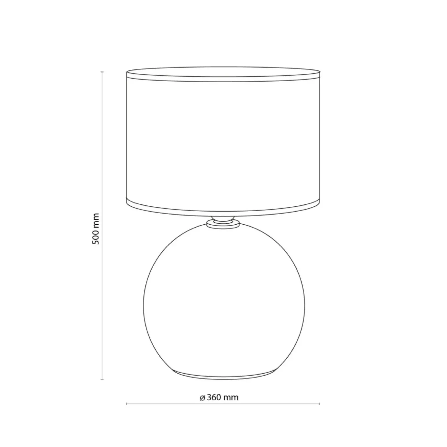 Sklep Kaja Ponadczasowa, czarna lampka z abażurem TK 5080 z serii PALLA | Kaja