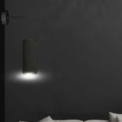 Sklep Kaja Ponadczasowa, czarno-złota lampa ścienna 1067/K1 BENTE | Kaja