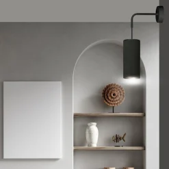 Sklep Kaja Ponadczasowa, czarno-złota lampa ścienna 1067/K1 BENTE | Kaja