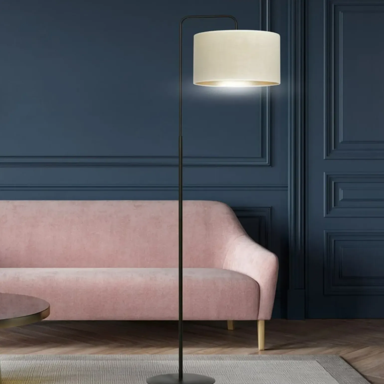 Sklep Kaja Ponadczasowa lampa podłogowa do salonu 1052/LP1 HILDE | Kaja