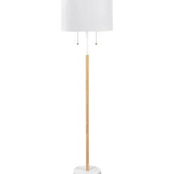 Sklep Kaja Ponadczasowa lampa podłogowa do sypialni LP-0304/2F WH FOGO | Kaja