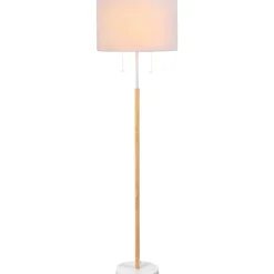 Sklep Kaja Ponadczasowa lampa podłogowa do sypialni LP-0304/2F WH FOGO | Kaja