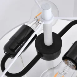 Sklep Kaja Ponadczasowa lampa podłogowa do sypialni LP-0304/2F WH FOGO | Kaja