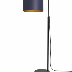Sklep Kaja Ponadczasowa lampa podłogowa, granatowa LX 3575 z serii ARDEN | Kaja
