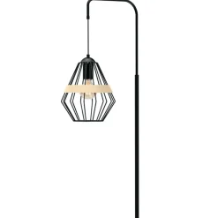 Sklep Kaja Ponadczasowa lampa podłogowa, druciany klosz MLP5528 z serii CLIFF | Kaja Oświet