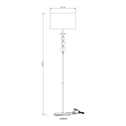 Sklep Kaja Ponadczasowa lampa podłogowa do salonu RLL93163-1GB z serii REA II
