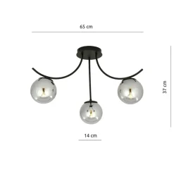 Cheap Ponadczasowa lampa sufitowa do sypialni 1110/3 BOSTON | Kaja Żyrandole Nowoczesne