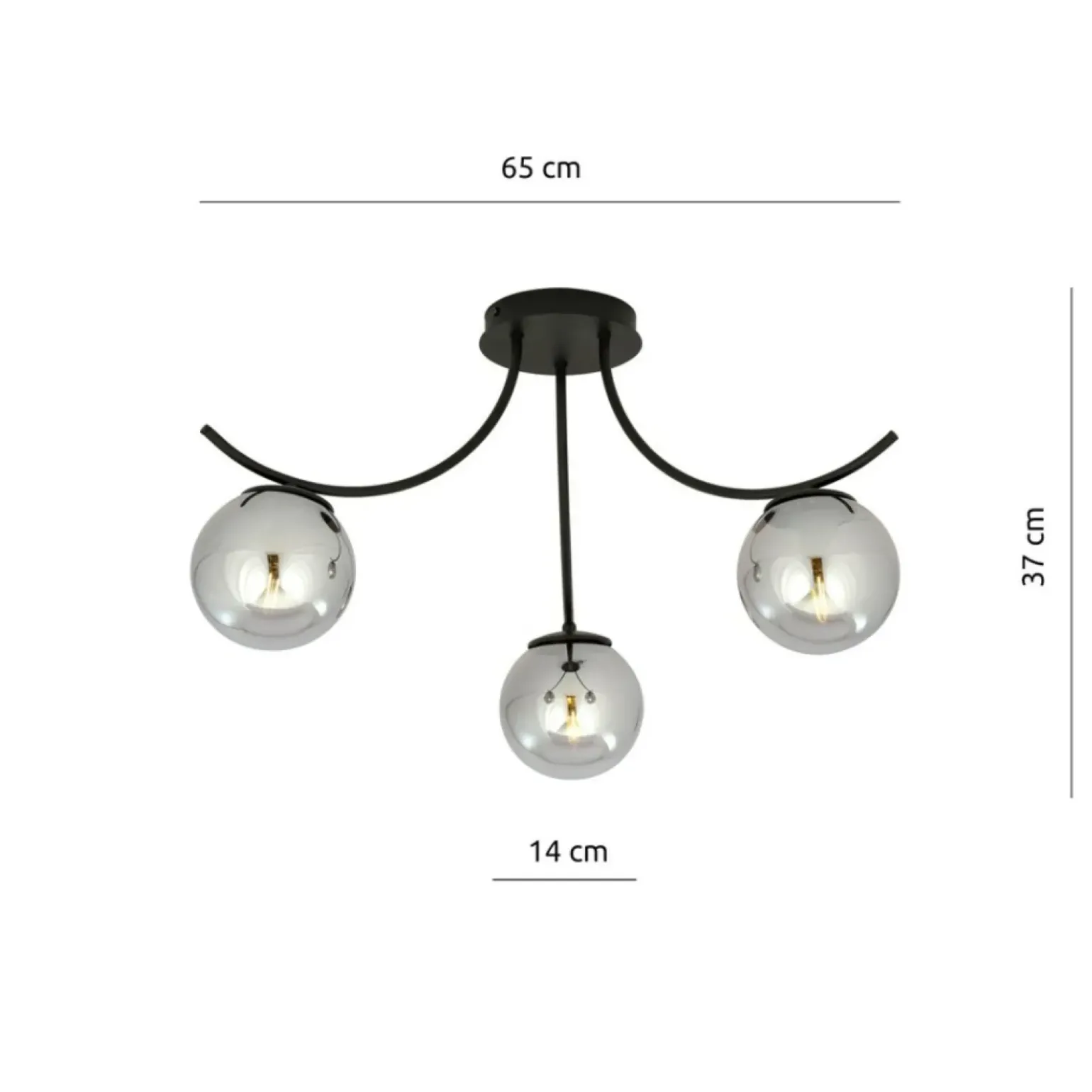 Cheap Ponadczasowa lampa sufitowa do sypialni 1110/3 BOSTON | Kaja Żyrandole Nowoczesne