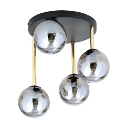 Sklep Kaja Ponadczasowa lampa sufitowa z ciemnymi kloszami 1259/4 z serii DOLCE