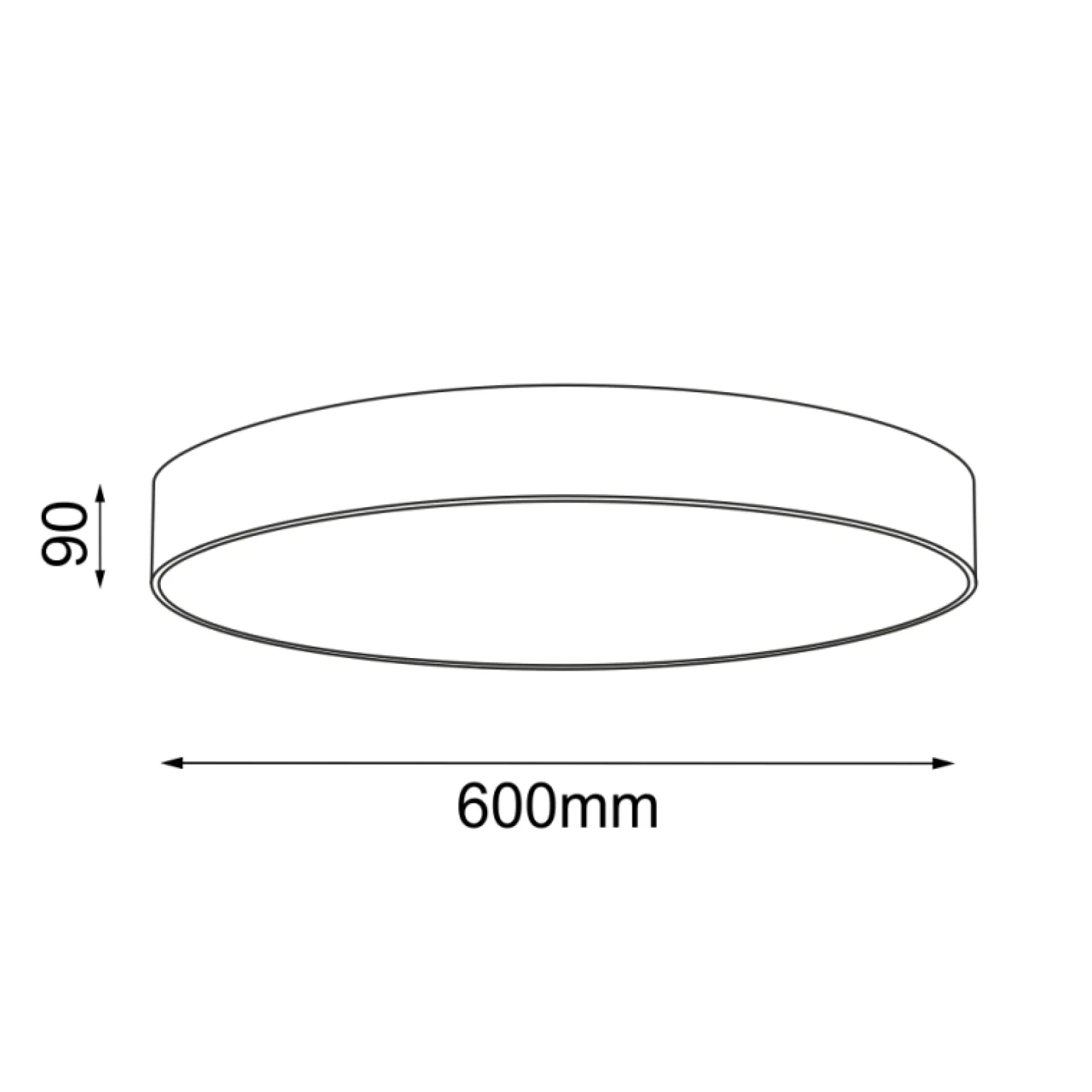 Sklep Kaja Ponadczasowa lampa sufitowa ⌀60cm ANT 1297 SENGO | Kaja Oświetlenie