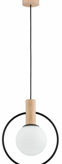 Clearance Ponadczasowa lampa wisząca z czarną obręczą AL 61137 LABO | Kaja Żyrandole Nowoczesne