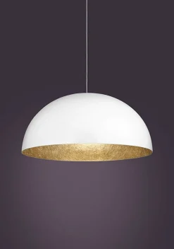 Best Ponadczasowa lampa wisząca do jadalni SIG 30145 z serii SFERA 35 B/ZŁ Żyrandole Nowoczesne