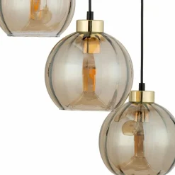 Clearance Ponadczasowa lampa wisząca z miodowymi kloszami TK 4637 z serii DEVI Żyrandole Nowoczesne