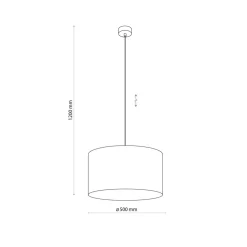 Best Ponadczasowa lampa wisząca na 3 żarówki E27 TK 4990 z serii MORENO Żyrandole Nowoczesne