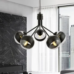 Fashion Ponadczasowa lampa wisząca z 5 kloszami 1139/5 NOVA | Kaja Oświetlenie Żyrandole Nowoczesne