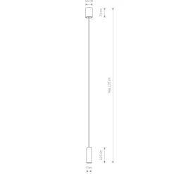 Fashion Ponadczasowa lampa wisząca, tuba 12,5cm 10900 FOURTY | Kaja Żyrandole Nowoczesne