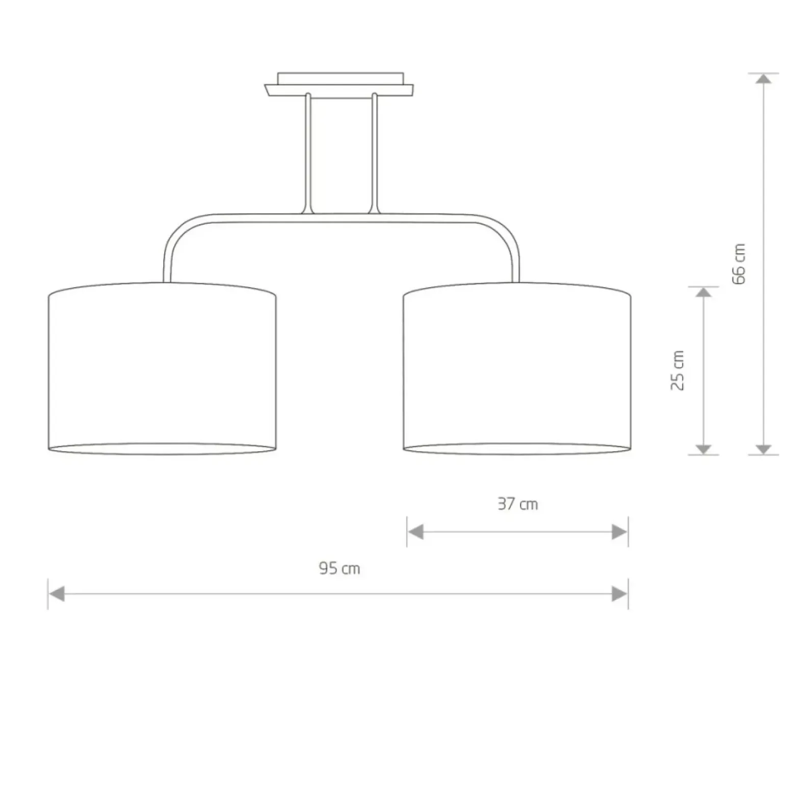 Best Ponadczasowa lampa z abażurami 4962 ALICE | Kaja Oświetlenie Żyrandole Nowoczesne