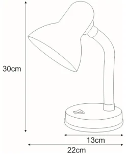 Sklep Kaja Ponadczasowa lampka biurkowa K-MT-203 ŻÓŁTY CARIBA | Kaja Oświetlenie
