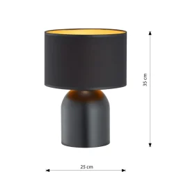 Sklep Kaja Ponadczasowa lampka stołowa z abażurem 1323/LN1 ASPEN | Kaja