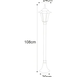 Sklep Kaja Ponadczasowa latarnia ogrodowa K-6009B CZ STANDARD | Kaja Oświetlenie