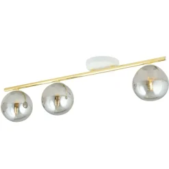 Cheap Ponadczasowa listwa sufitowa z ciemnymi kulami 1251/3 z serii MONZA Żyrandole Nowoczesne