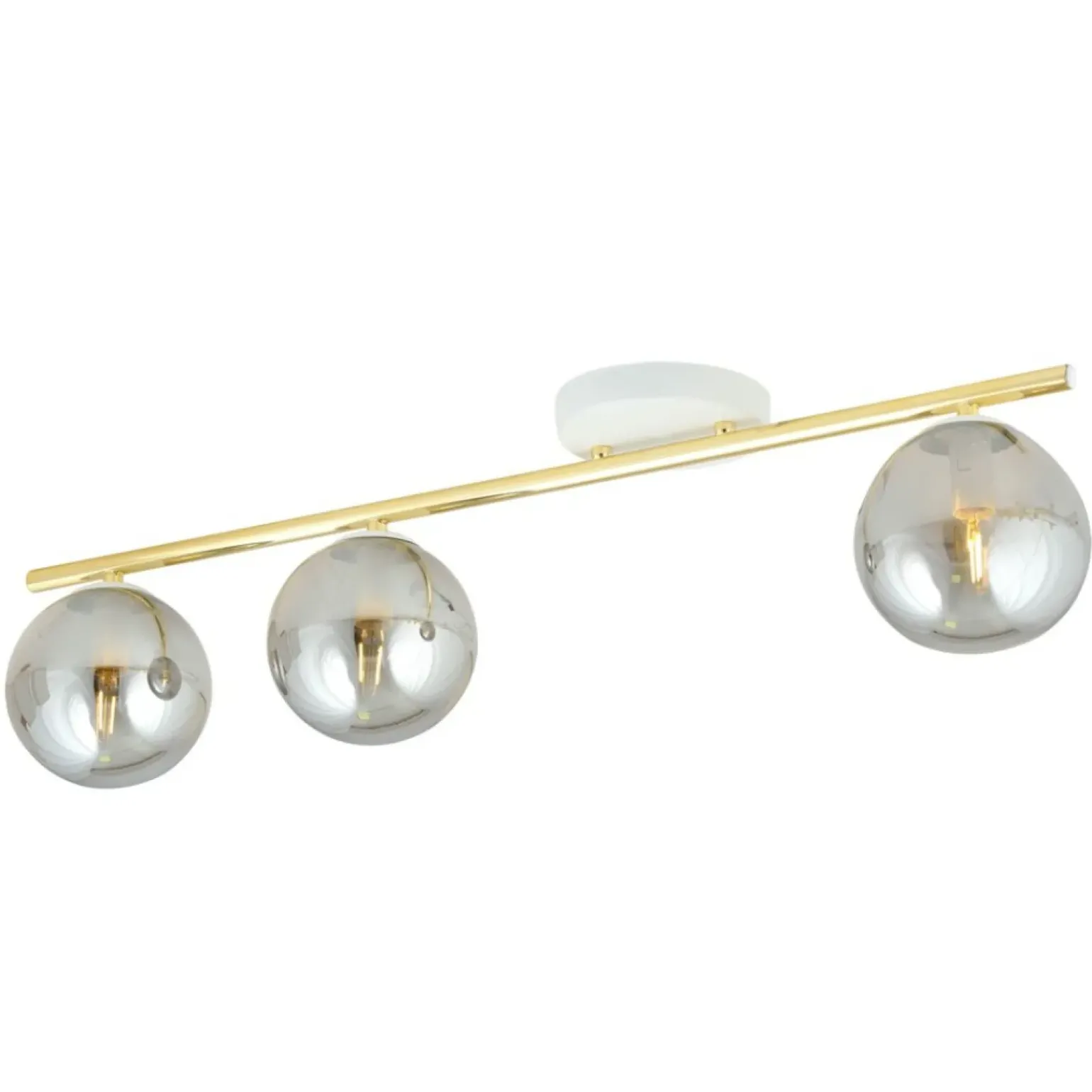 Cheap Ponadczasowa listwa sufitowa z ciemnymi kulami 1251/3 z serii MONZA Żyrandole Nowoczesne