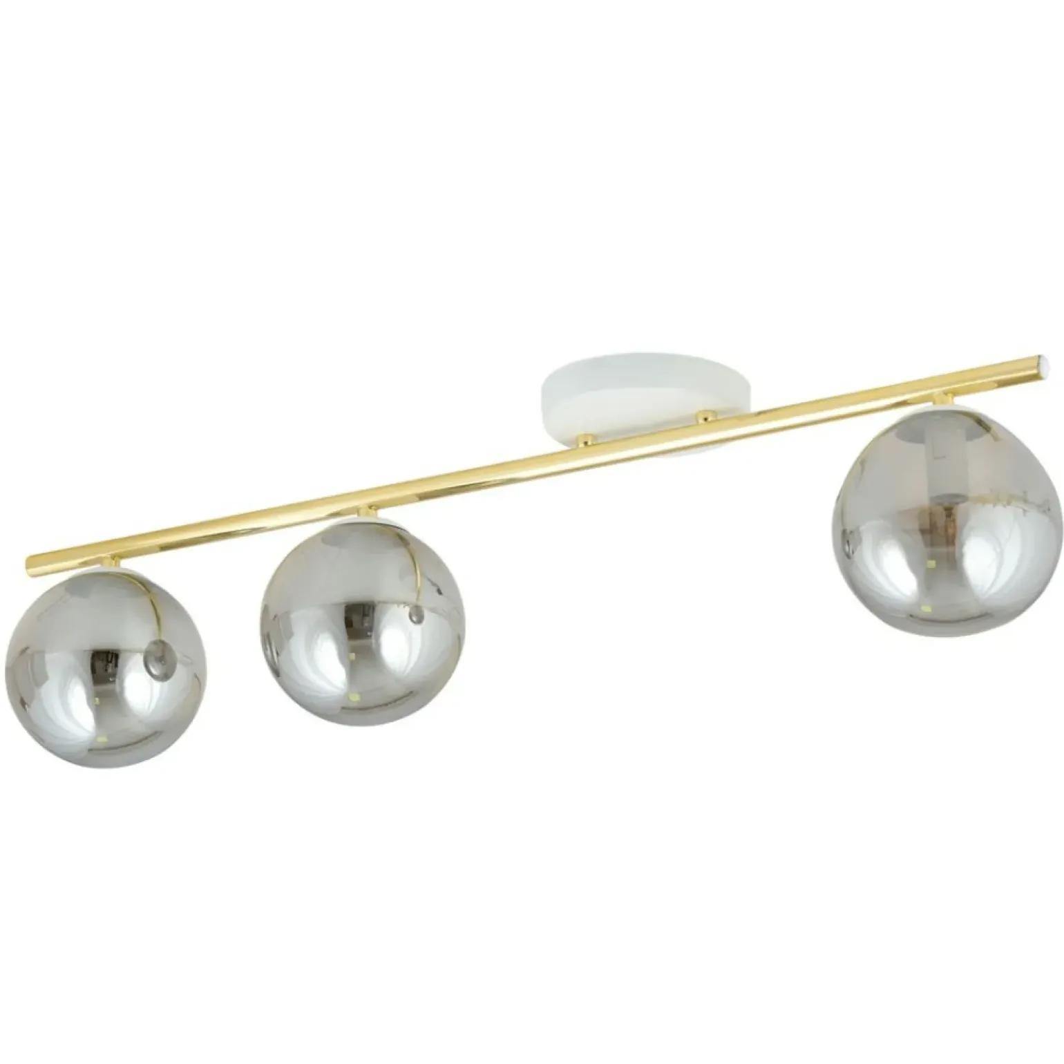 Cheap Ponadczasowa listwa sufitowa z ciemnymi kulami 1251/3 z serii MONZA Żyrandole Nowoczesne