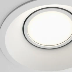 Sklep Kaja Ponadczasowa, okrągła, biała lampa punktowa DL028-2-01W z serii DOT