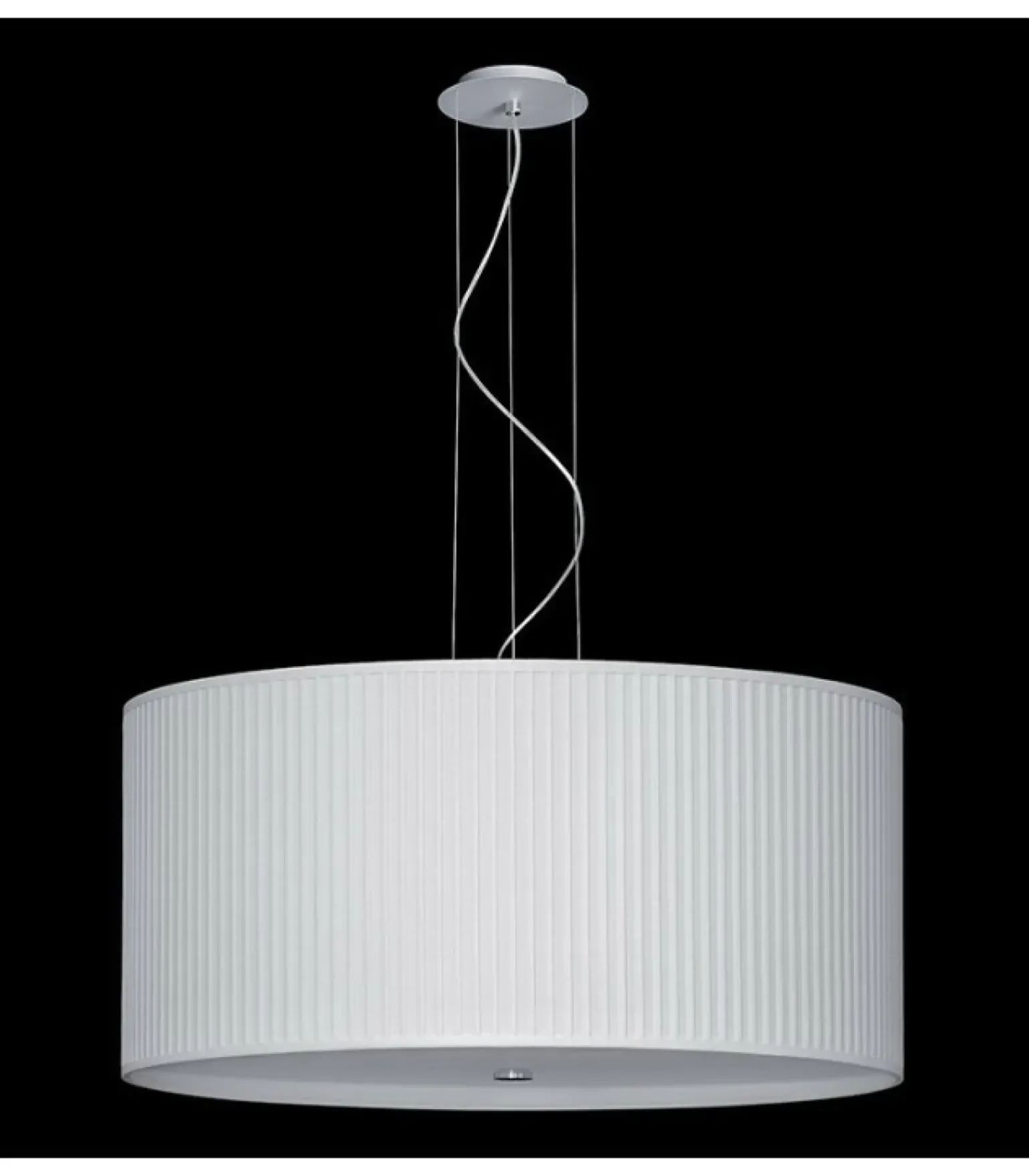 Store Ponadczasowa, prążkowana lampa wisząca ⌀80cm 67526 NODO | Kaja Żyrandole Nowoczesne