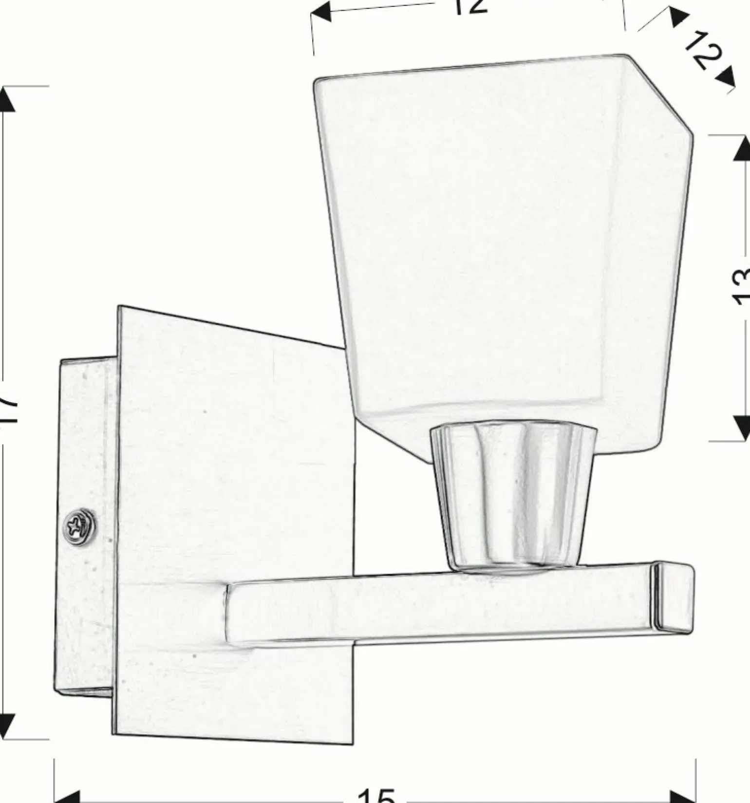 Sklep Kaja Ponadczasowa, prosta lampa ścienna 21-00408 MAXIM | Kaja Oświetlenie