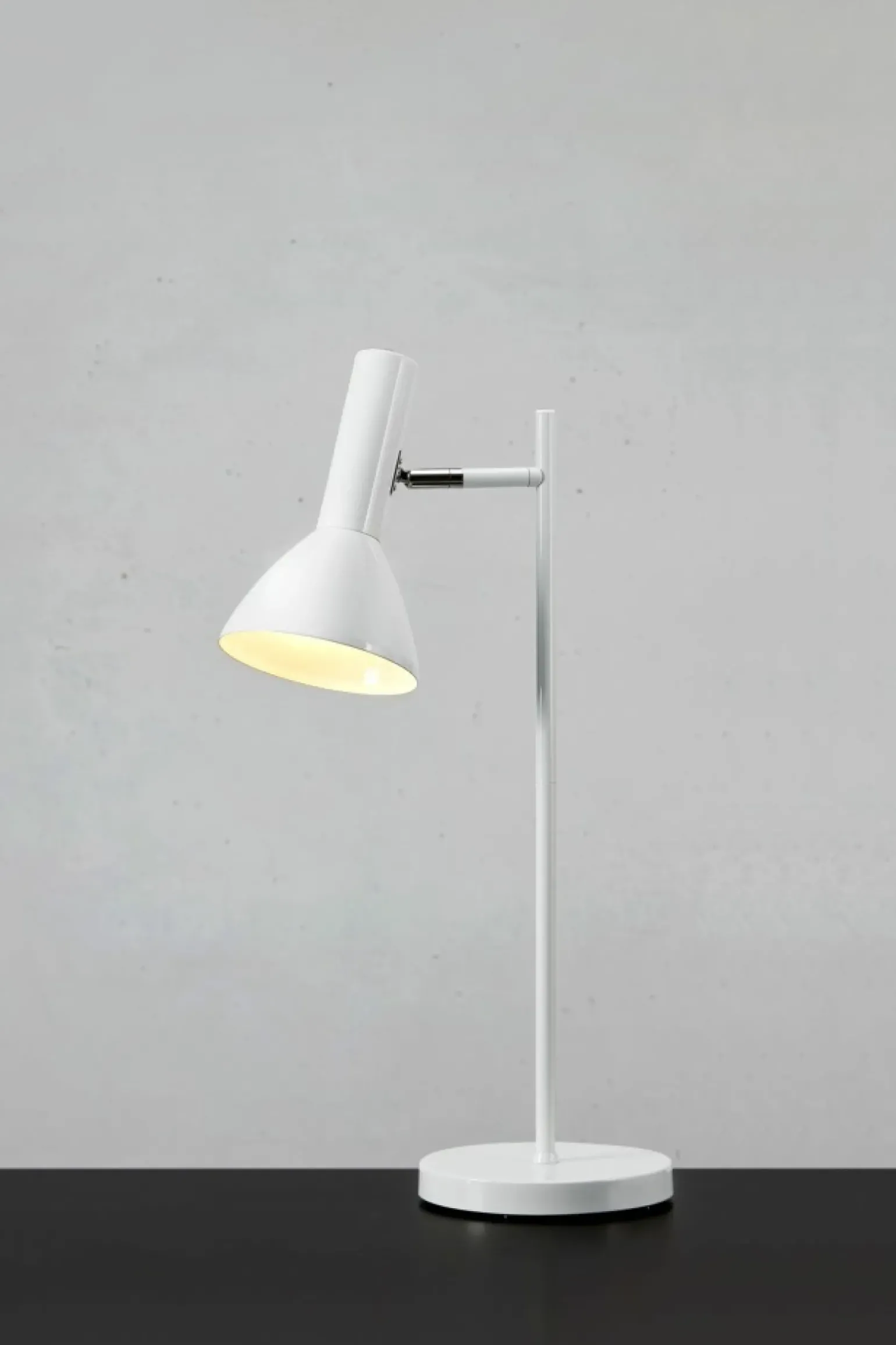 Sklep Kaja Ponadczasowa, regulowana, biała lampka biurkowa 108688 METRO | Kaja