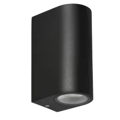 Sklep Kaja Ponadczasowy, czarny kinkiet elewacyjny 22-32294 LOBELIA | Kaja