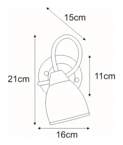 Sklep Kaja Ponadczasowy kinkiet K-JSL-8090/1W CHR SAMIRA | Kaja Oświetlenie