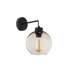 Sklep Kaja Ponadczasowy kinkiet z bursztynowym kloszem TK 4135 z serii CUBUS