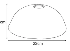 Sklep Kaja Ponadczasowy klosz w pomarańczowym kolorze K-HP MONIK KLOSZ
