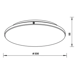 Sklep Kaja Ponadczasowy srebrny plafon LED ⌀33cm 12080021 BELLIS | Kaja
