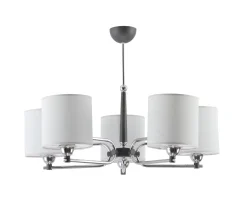 Sklep Kaja Ponadczasowy, srebrny żyrandol do salonu JUP 1408 TWINGO | Kaja