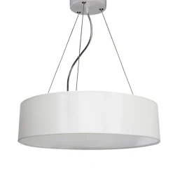 Clearance Ponadczasowy żyrandol z abażurem LP-8144/1P WH DELOS | Kaja Żyrandole Nowoczesne