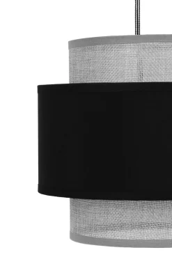 Sklep Kaja Potrójna, czarno-szara lampa wisząca, regulowana K-5172 z serii ETELA