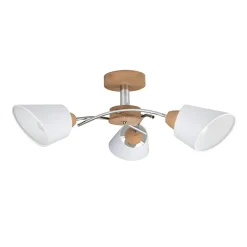 Sklep Kaja Potrójna, drewniana lampa sufitowa do sypialni 8341374 METTE | Kaja