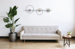 Sklep Kaja Potrójna lampa ścienna z bursztynowymi kloszami K-5348 z serii CORSA