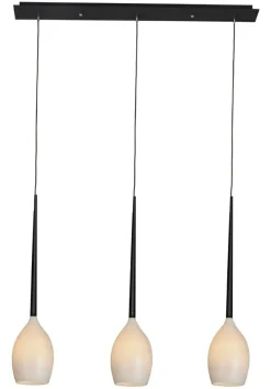 Best Potrójna lampa nad stół w kuchni AZ2320 IZZA SHINY WHITE | Kaja Żyrandole Nowoczesne